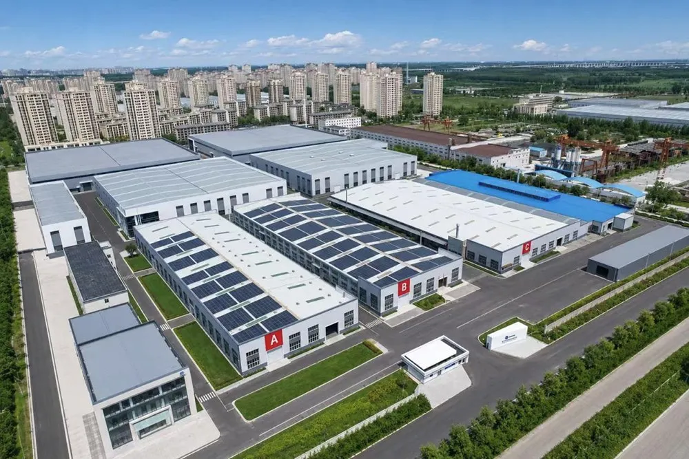 BHS manufacturing base in Tianjin — production halls A, B and C