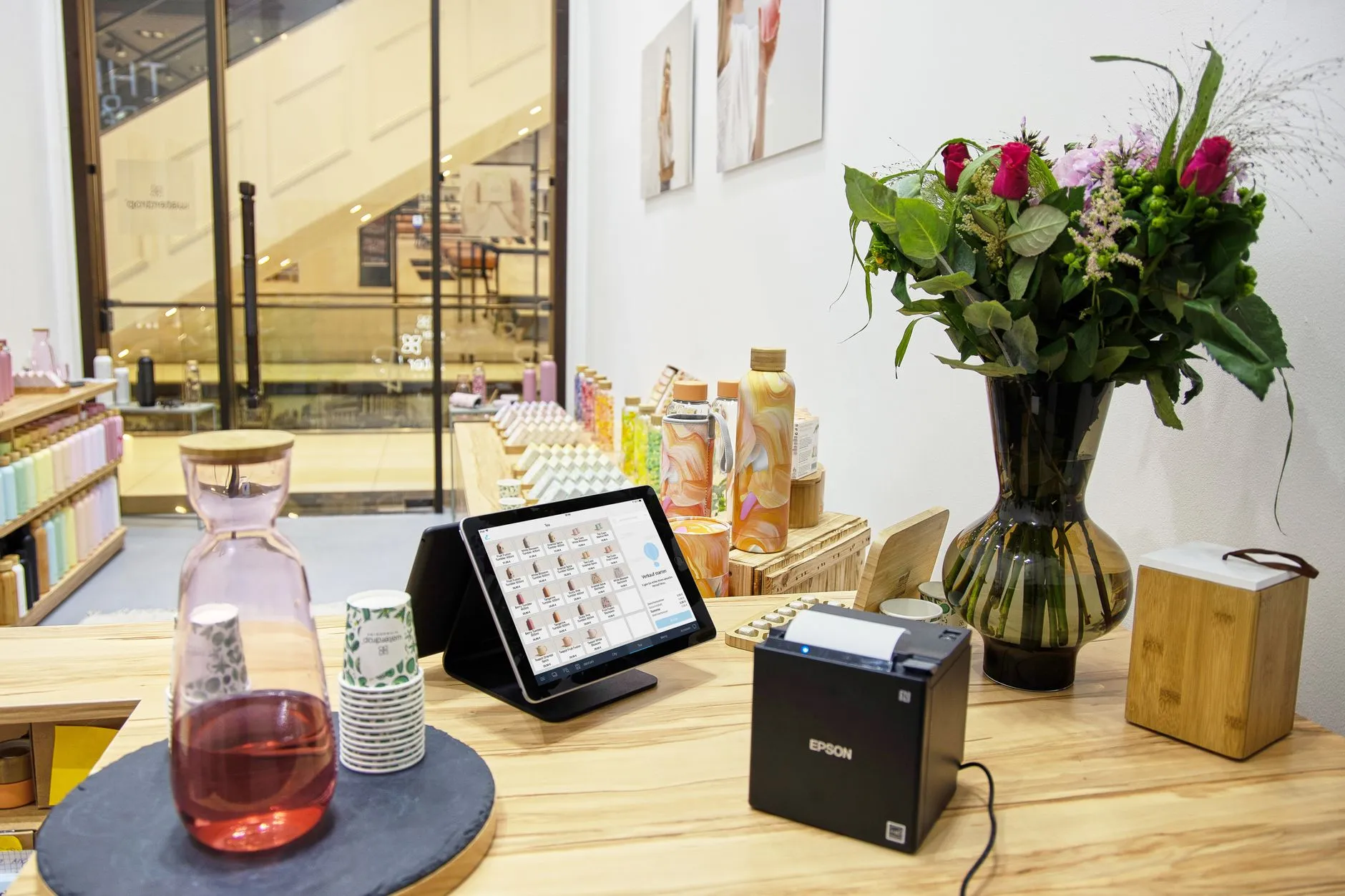 Retail checkout counter